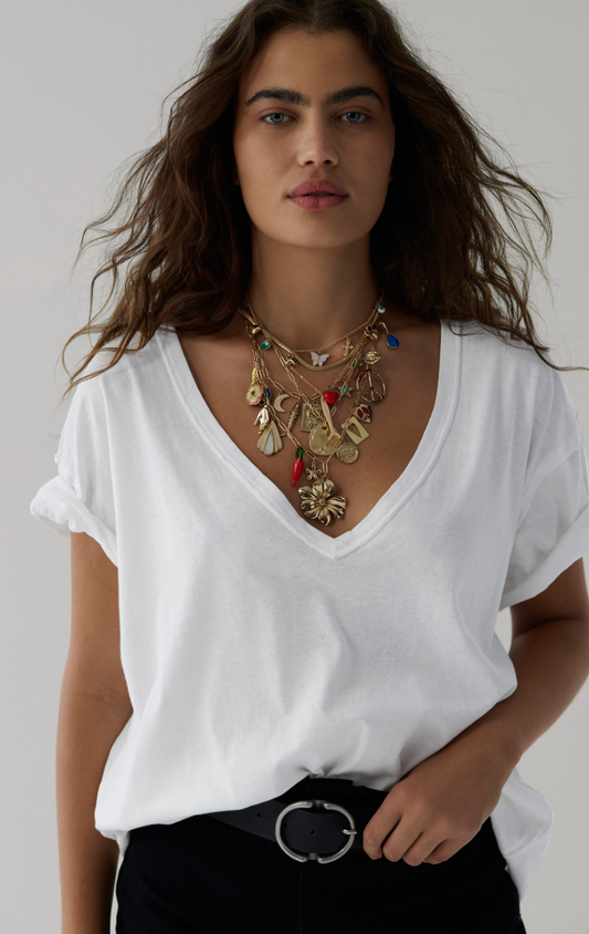 Lara V Neck Tee