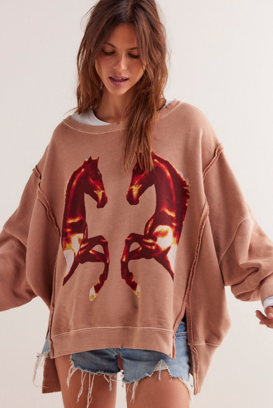 Double Horse Pullover
