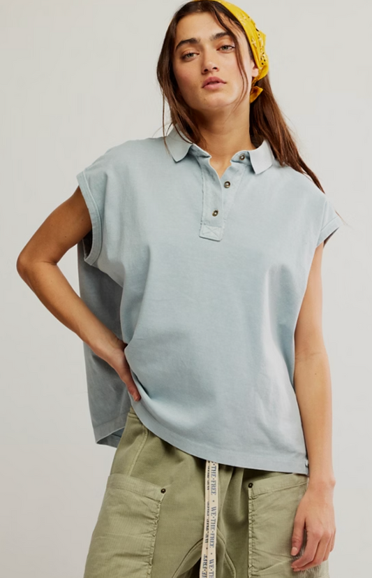 Kai Sleeveless Polo Top