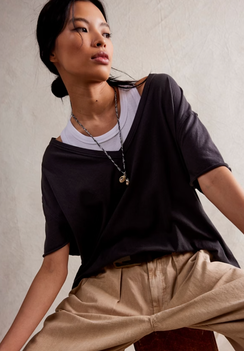 Lara V Neck Tee