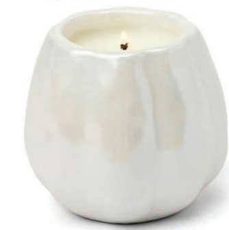 Flaming Pumpkin Metallic Candle