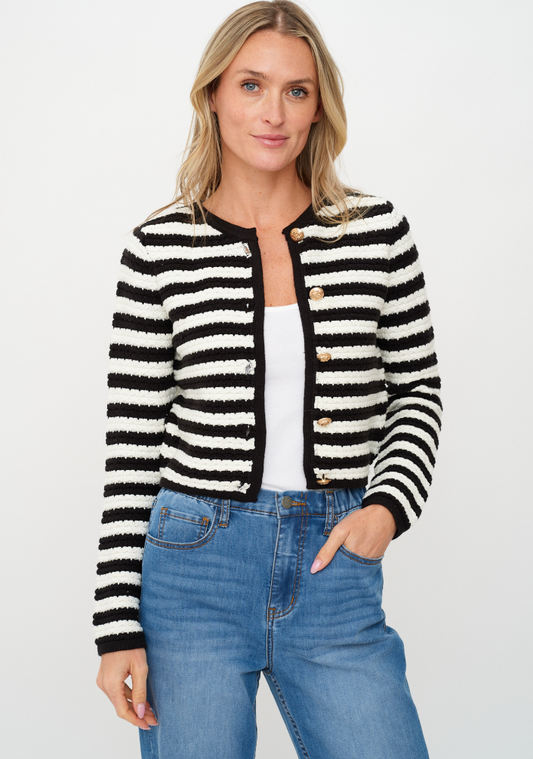 Milan Striped Cardigan