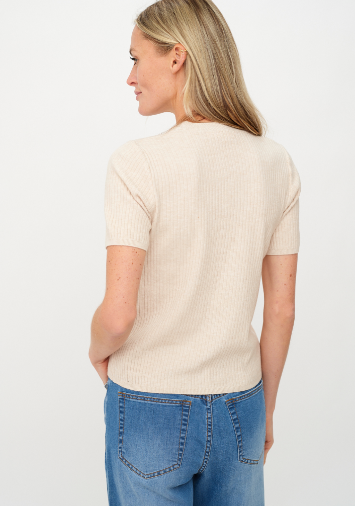 Kyla SS Ribbed Sweater