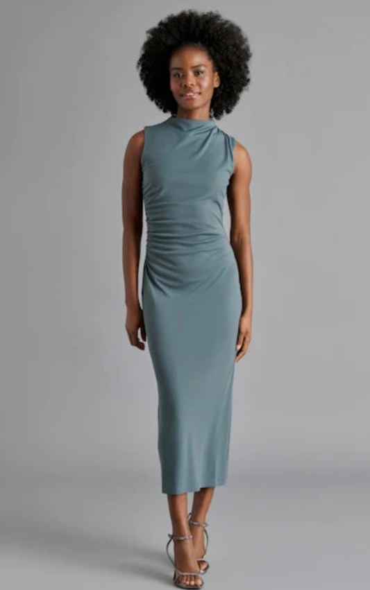 Alison Sleeveless High Neck Knit Dress