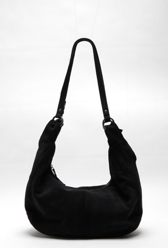 Suede Hobo Tote Bag