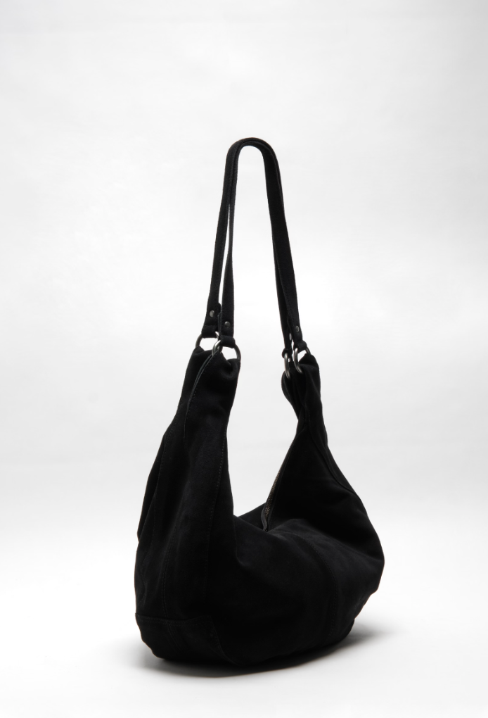 Suede Hobo Tote Bag