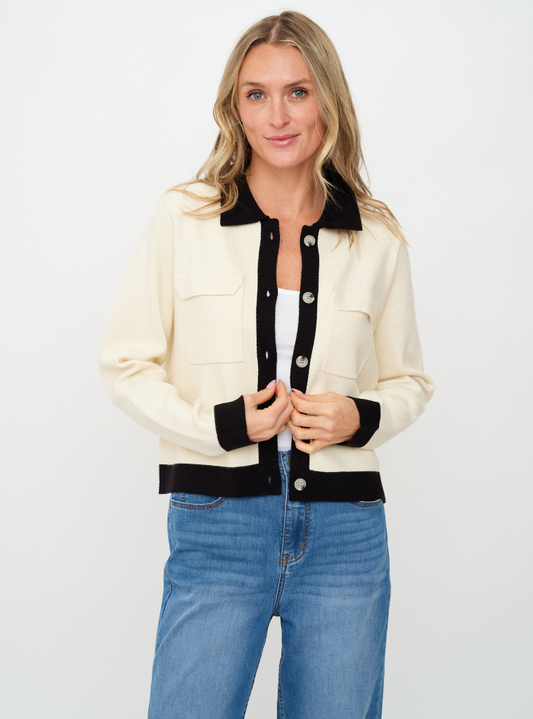 Enid Color Block Cardigan