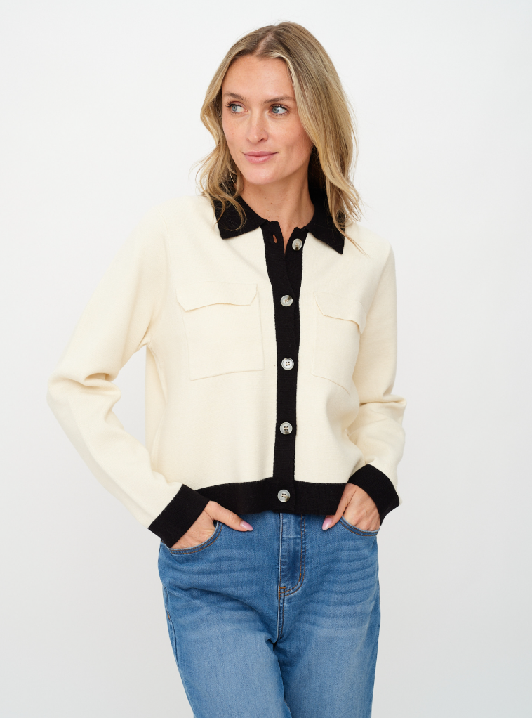 Enid Color Block Cardigan