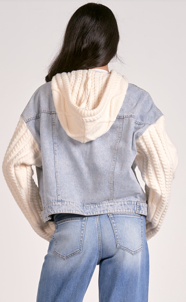 Aimee Mixed Media Denim Jacket