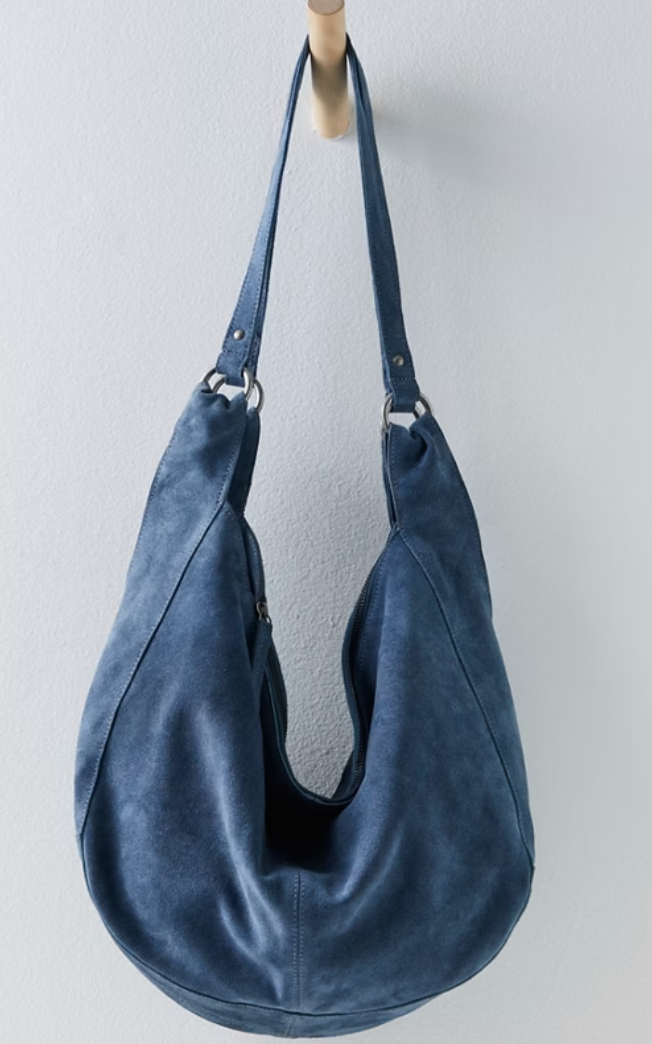 Suede Hobo Tote Bag