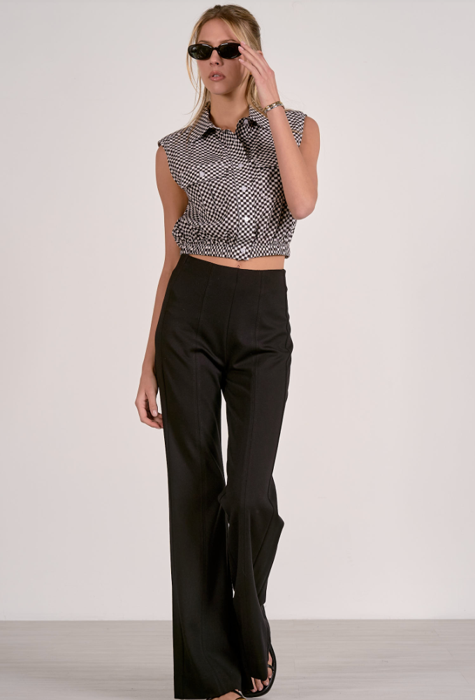 Gideon Stretch Knit Flare Pant