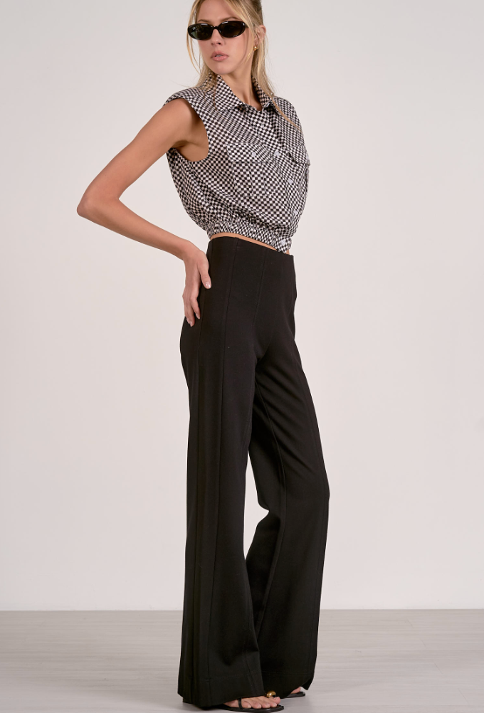Gideon Stretch Knit Flare Pant