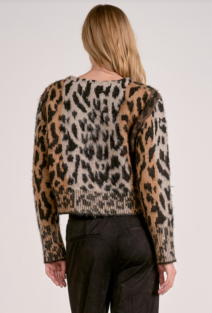 Cheyenne Animal Print Cardigan
