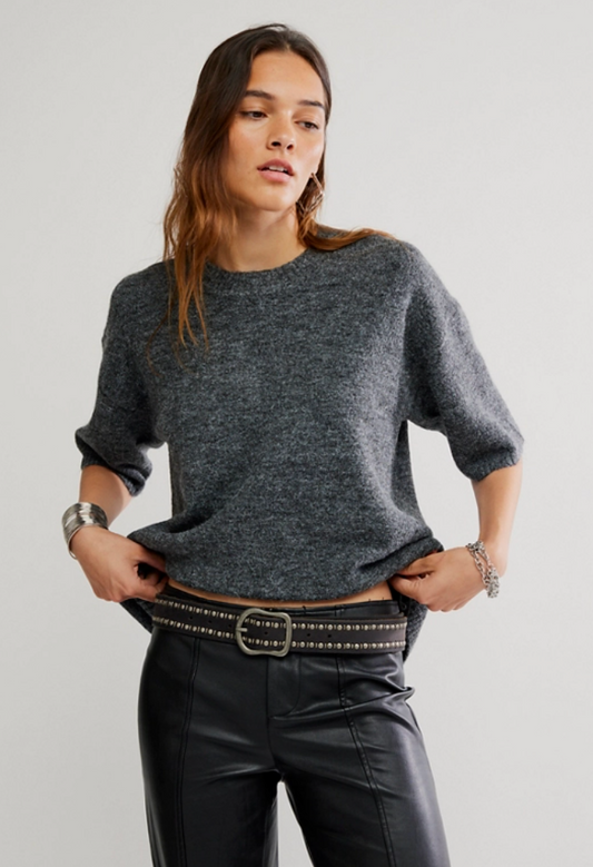 Cane Short Sleeve Sweater Top