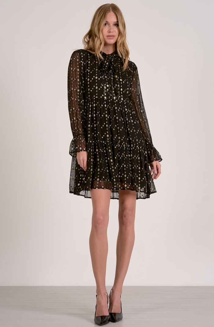 Willa Woven Ruffle Mini Dress
