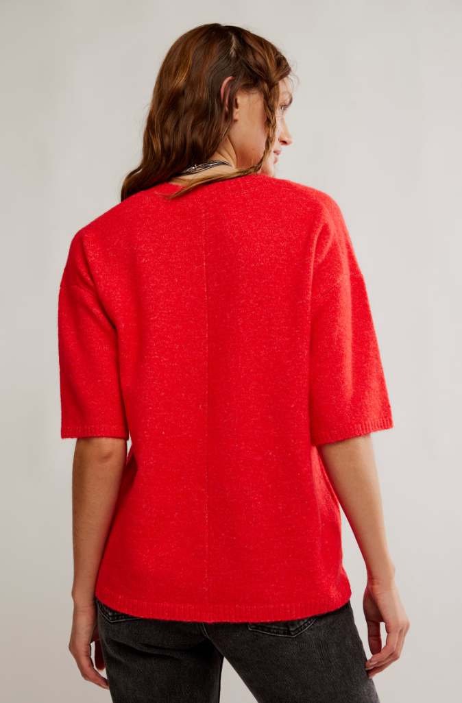 Cane Short Sleeve Sweater Top