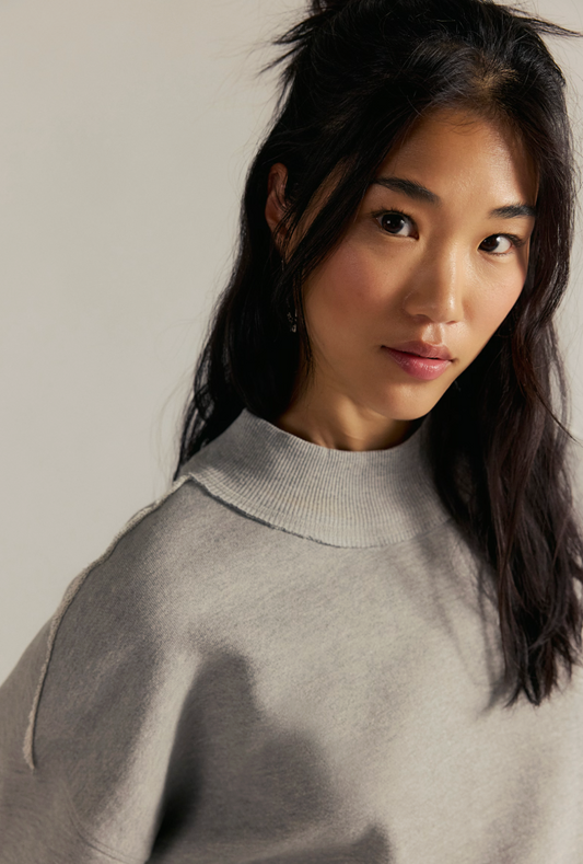 Eliza Mock Neck Sweatshirt