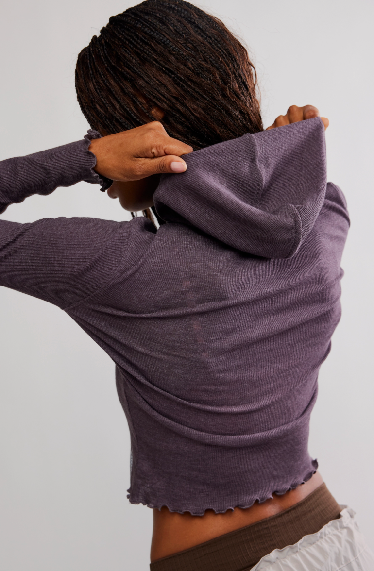 Matilda Ribbed Hooded Top