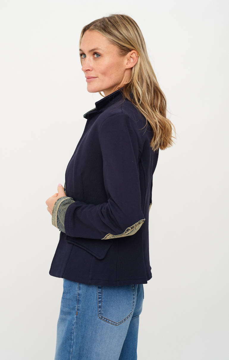 Veronica Mixed Media Blazer