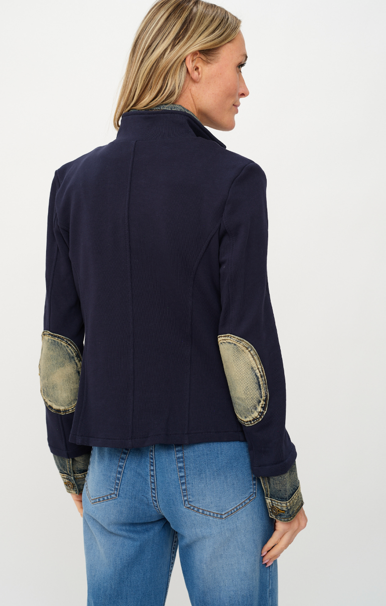 Veronica Mixed Media Blazer