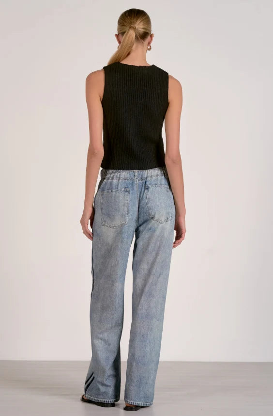 Astor Faux Denim Track Pant
