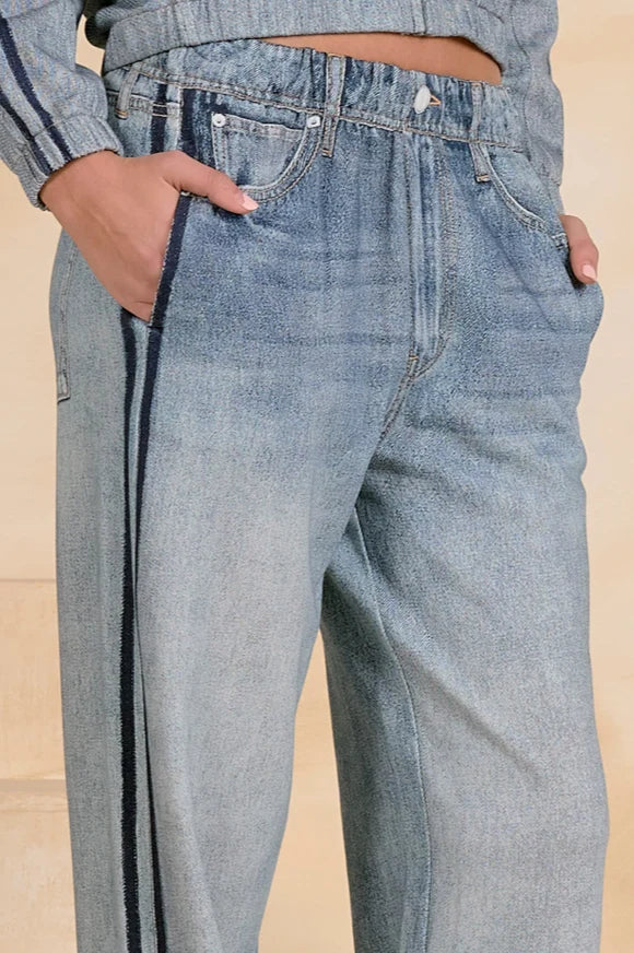 Astor Faux Denim Track Pant