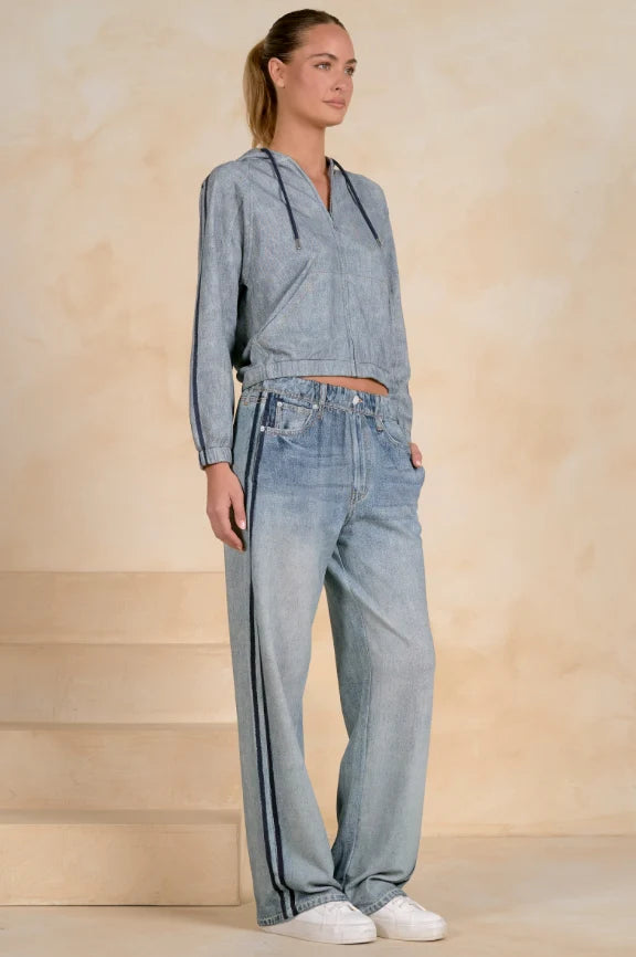 Astor Faux Denim Track Pant