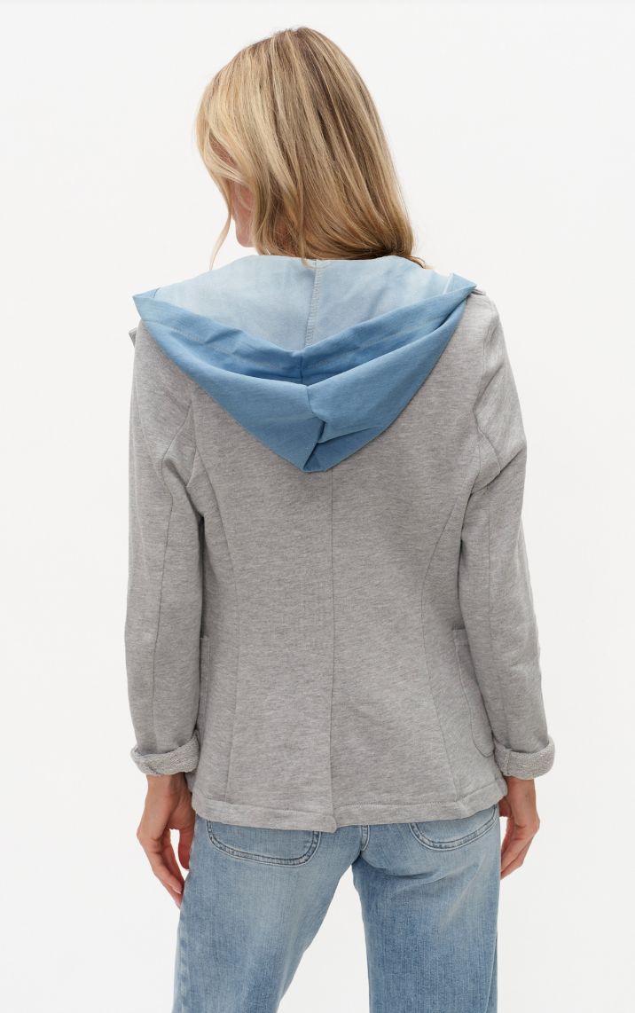 Torino Mixed Media Sweater Blazer