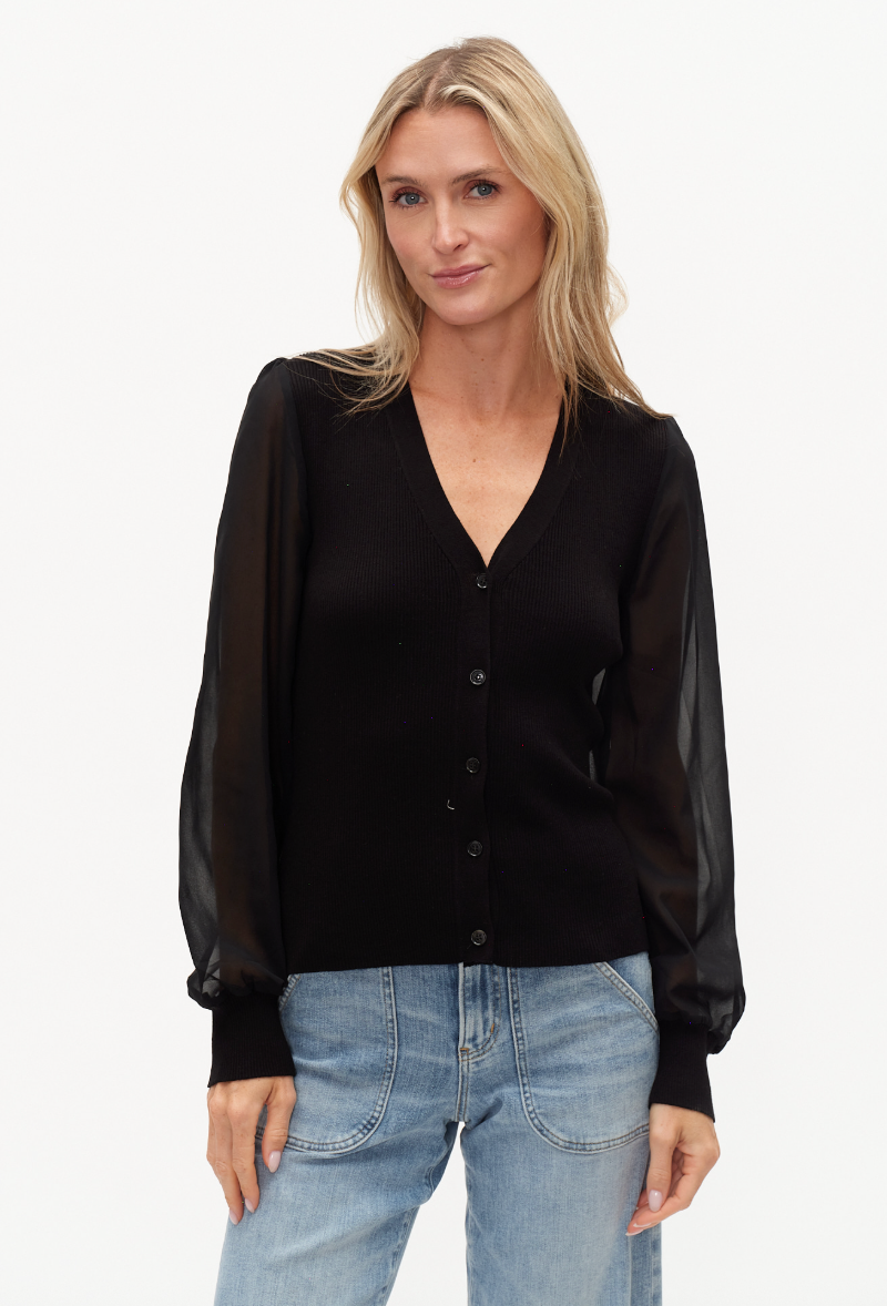 Celeste Mixed Media Sweater Top