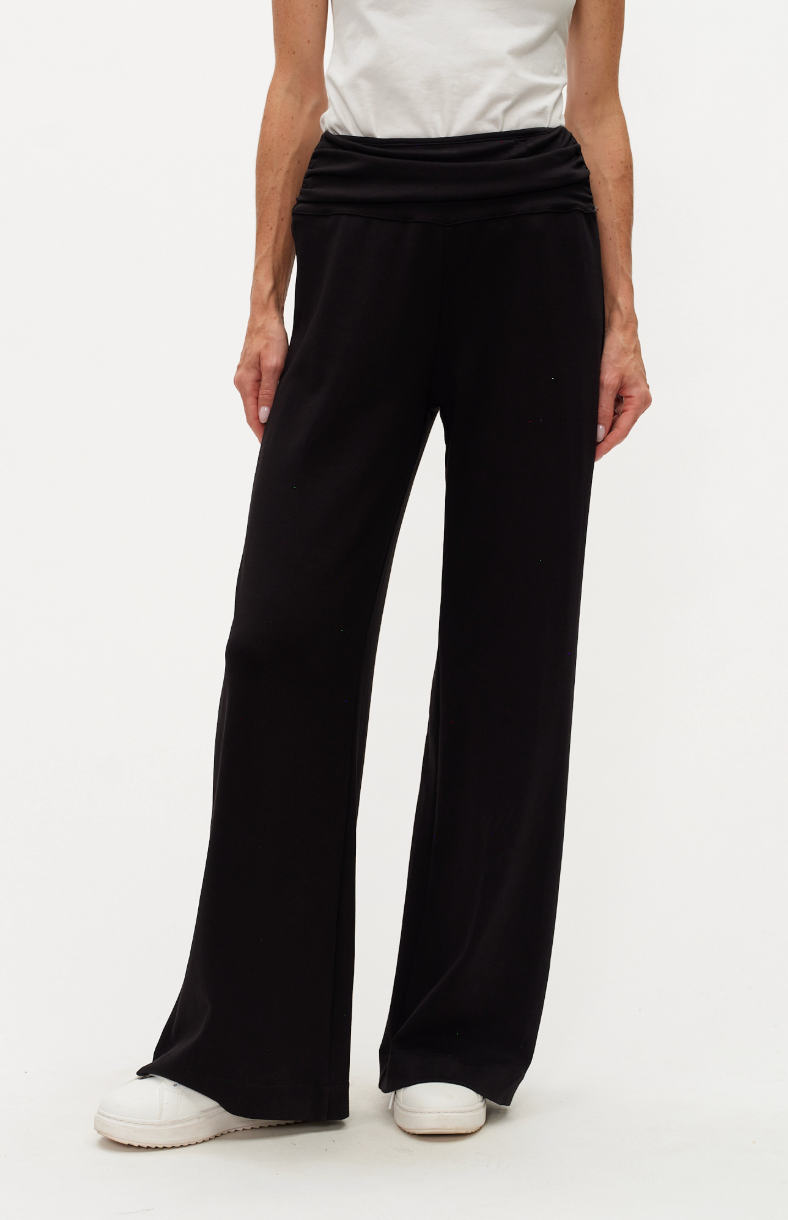 Sofia Ruched Waistband Wide Leg Pant