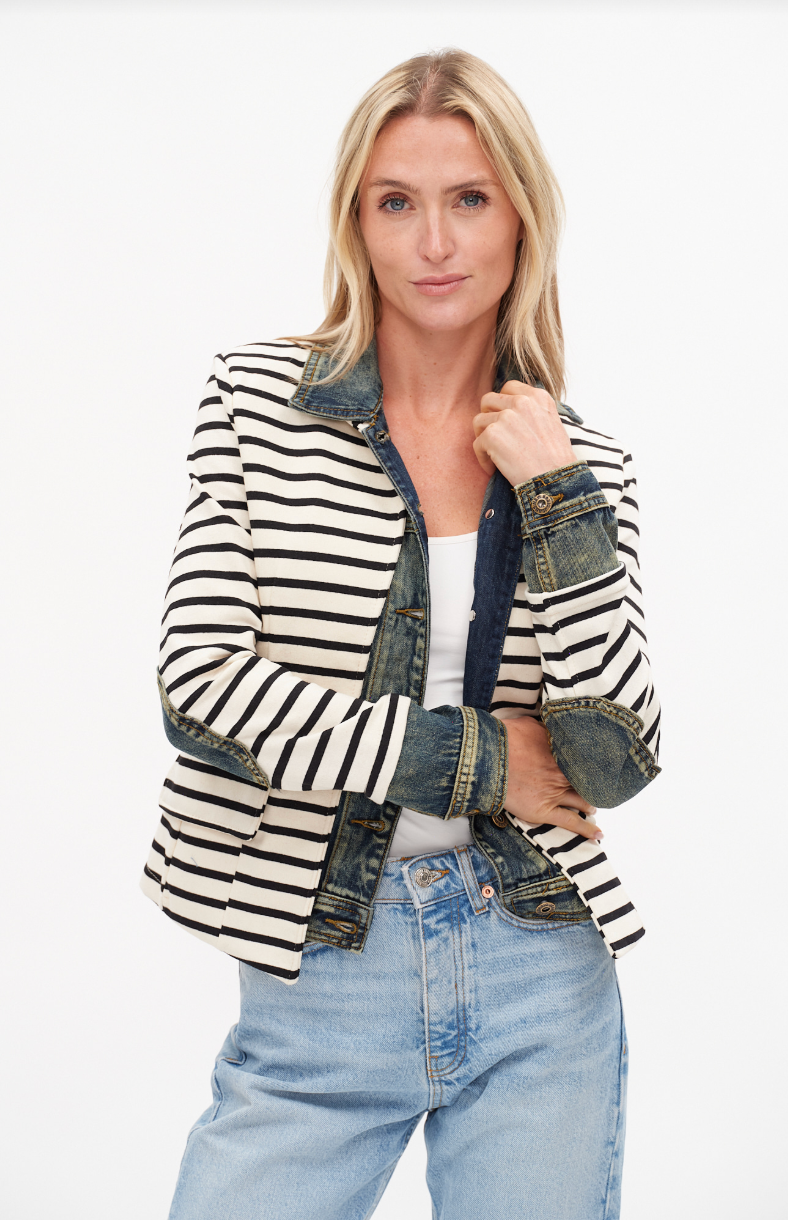 Veronica Mixed Media Blazer