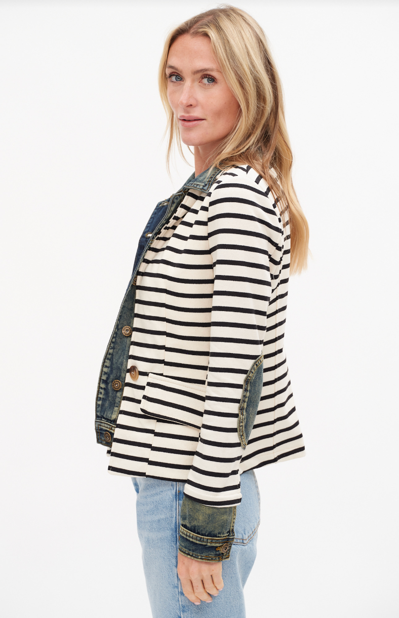 Veronica Mixed Media Blazer