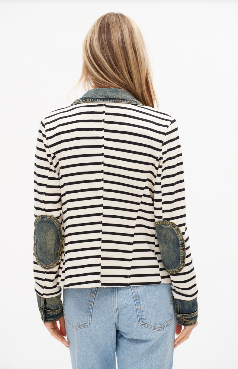 Veronica Mixed Media Blazer