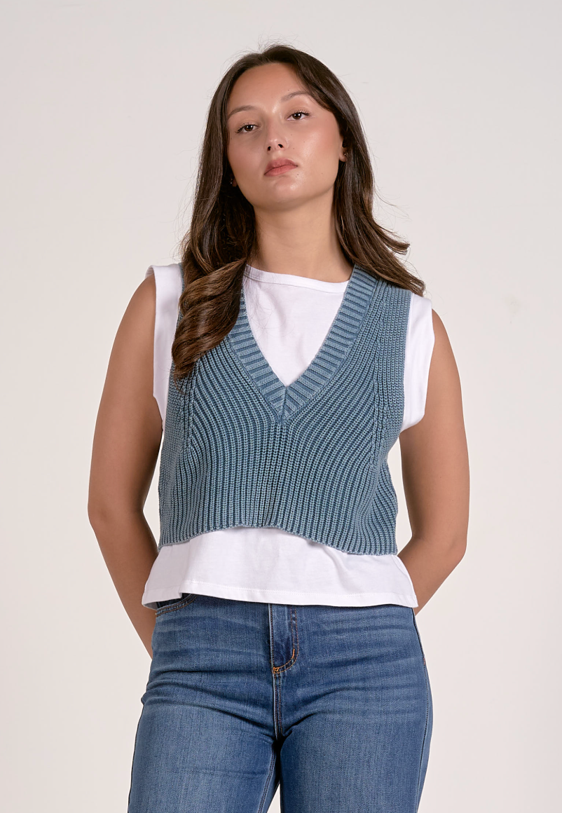 Tabitha Layered Sleeveless Sweater