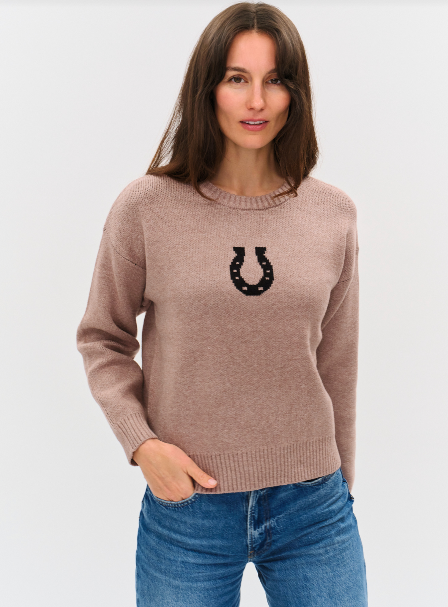 Lucky Horseshoe Graphic Sweater