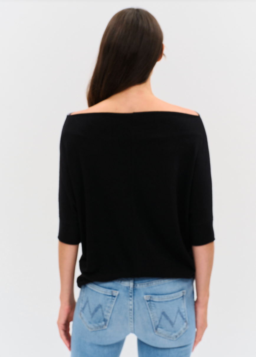 Maci Short Sleeve Convertible Knit Top
