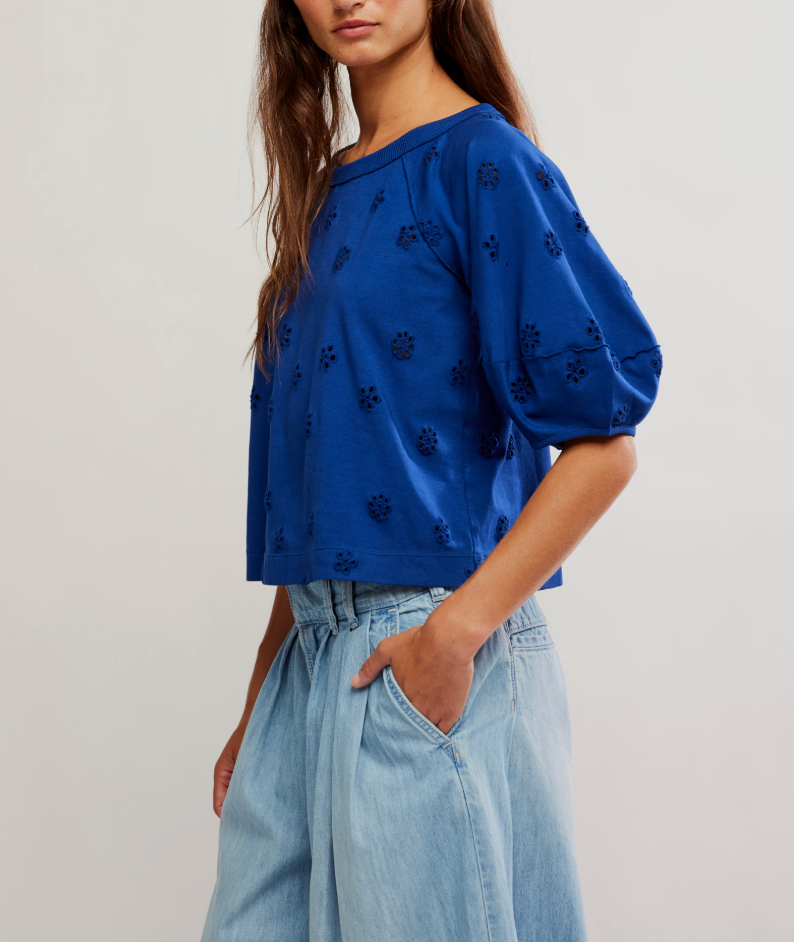 Jessie Eyelet Tee