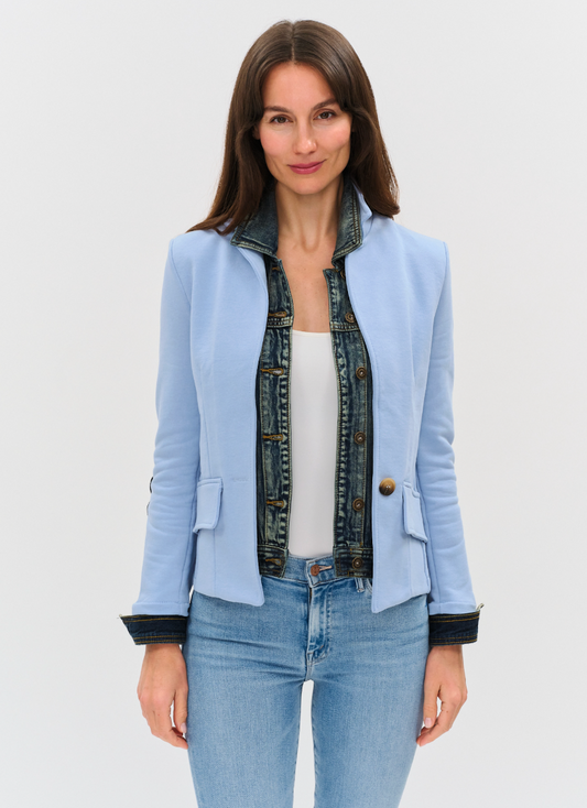 Veronica Mixed Media Blazer