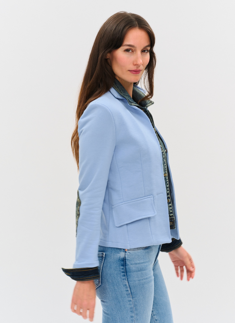 Veronica Mixed Media Blazer