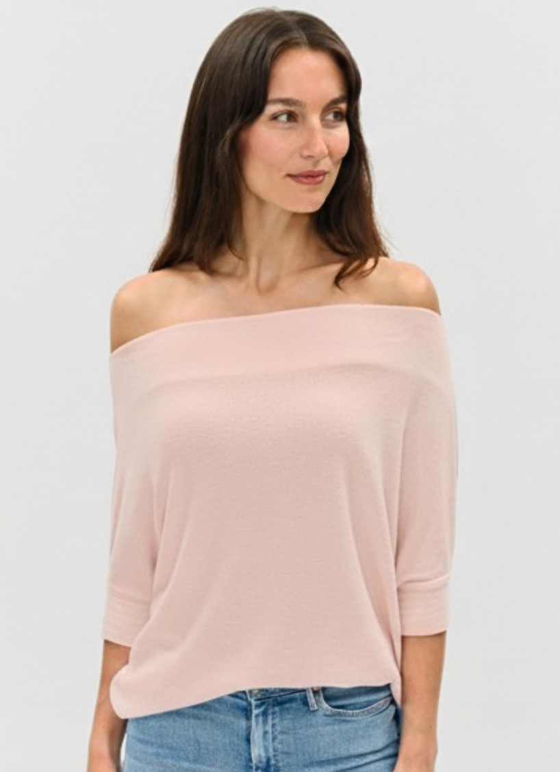 Maci Short Sleeve Convertible Knit Top