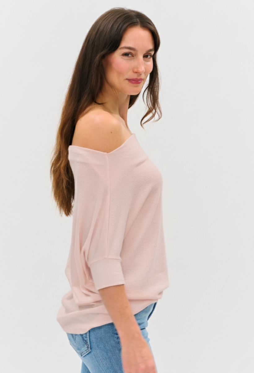 Maci Short Sleeve Convertible Knit Top