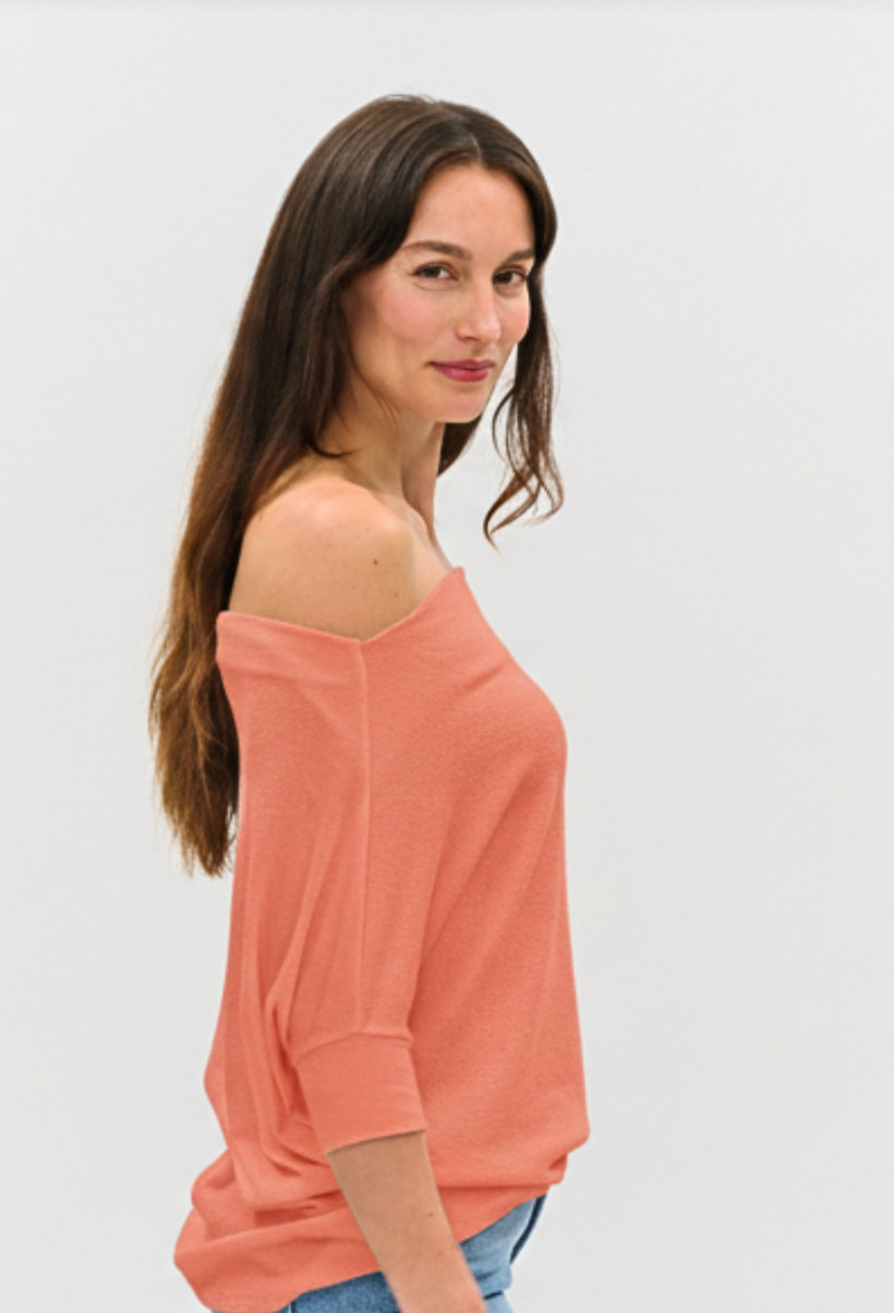 Maci Short Sleeve Convertible Knit Top