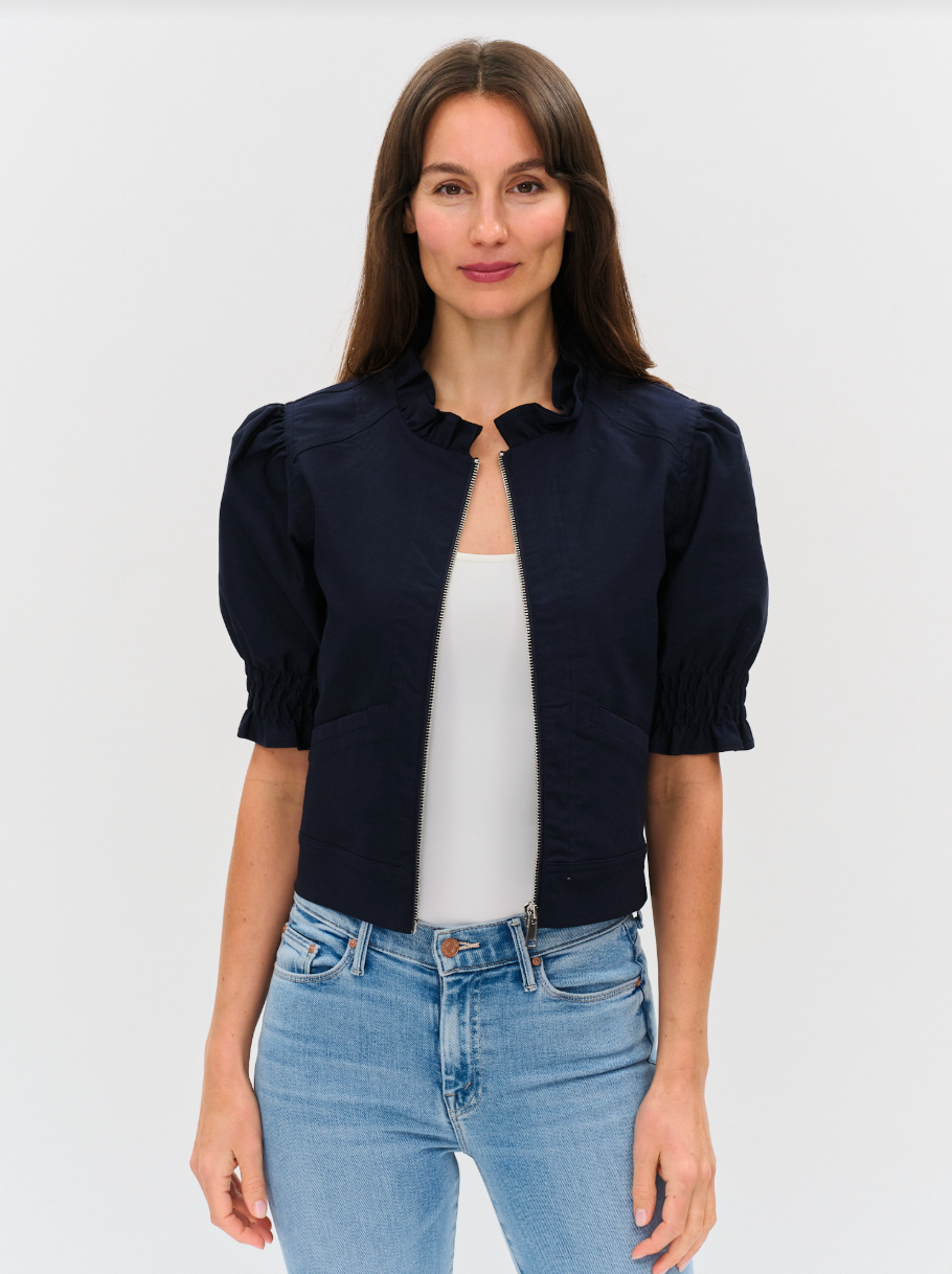 Madison Ruffle Puff Sleeve Jacket