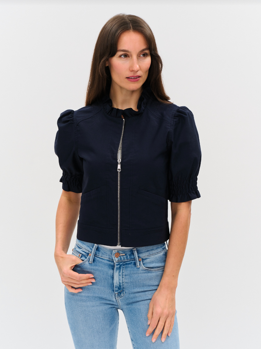 Madison Ruffle Puff Sleeve Jacket