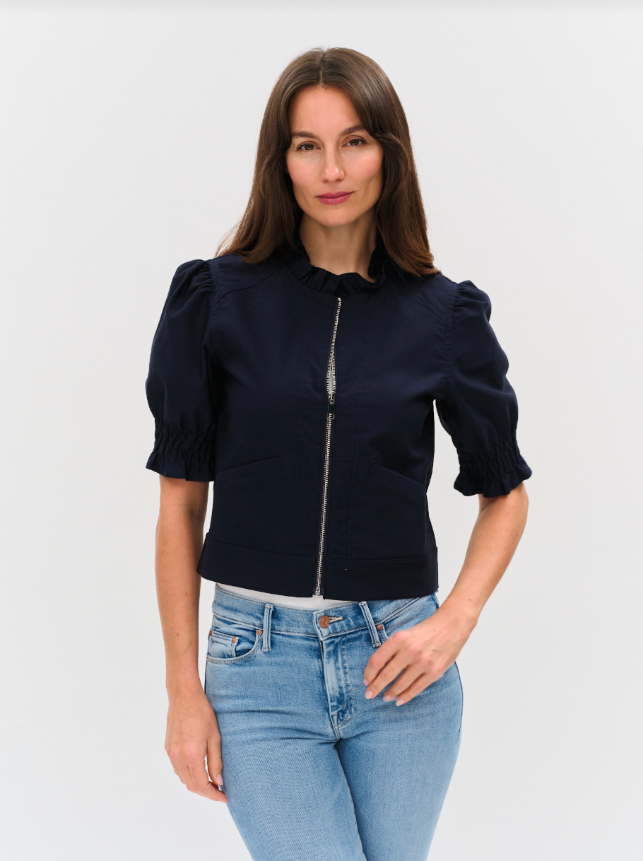 Madison Ruffle Puff Sleeve Jacket
