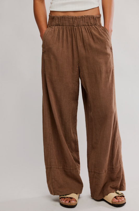 Days End Linen Pull On Pant