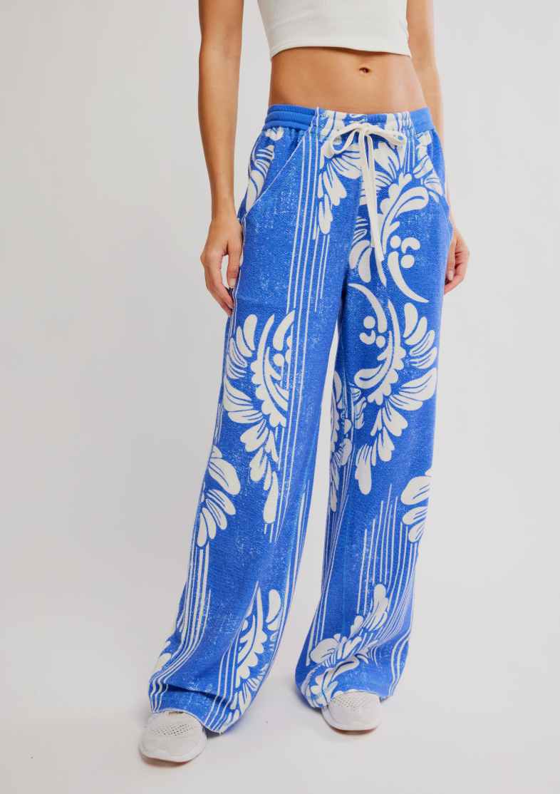 One Above Wide Leg French Terry Pant