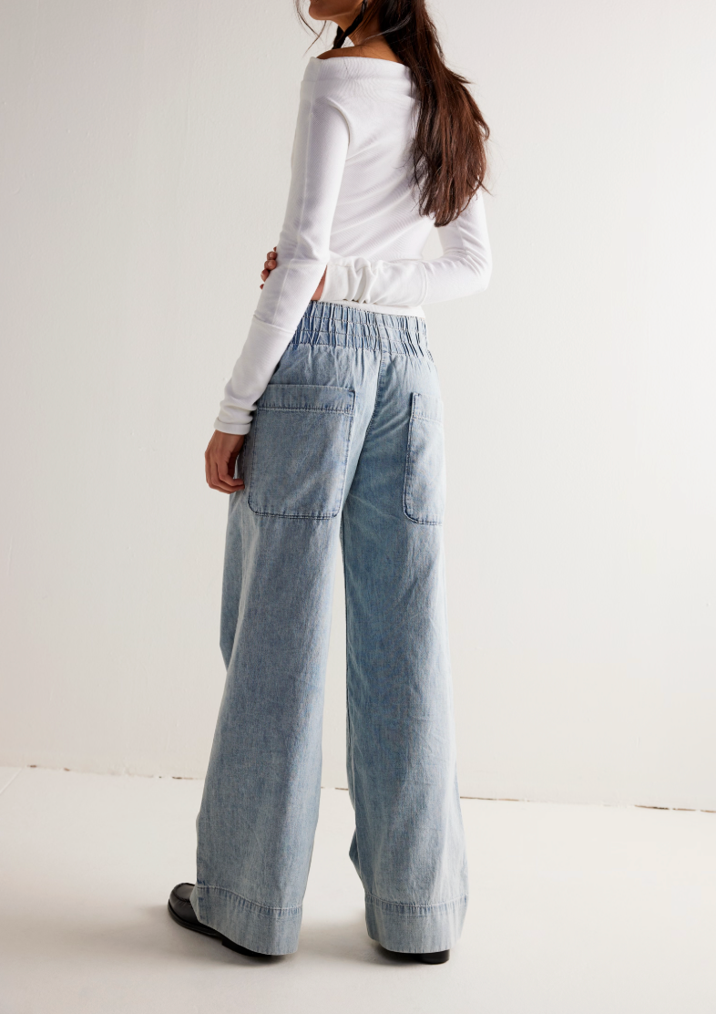 Breezy Denim Pull On