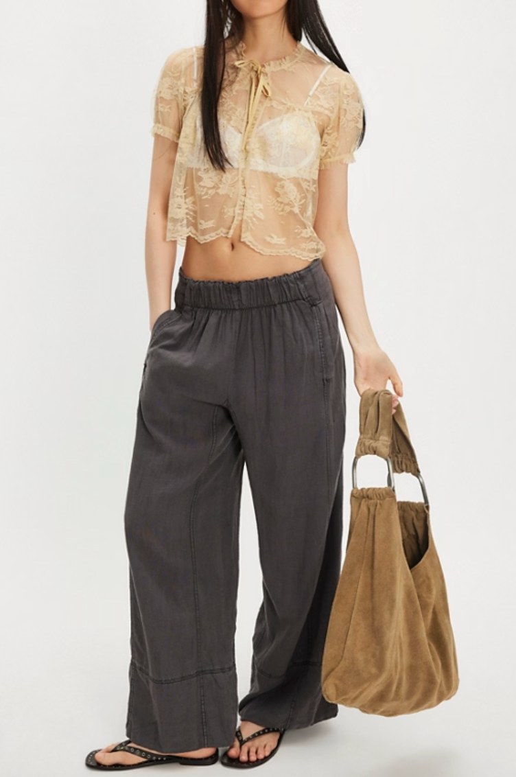 Days End Linen Pull On Pant