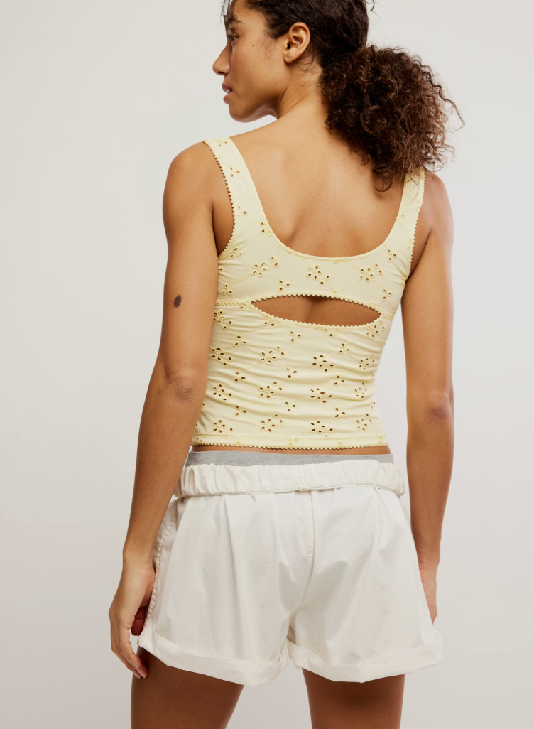 Full Bloom Cotton Eyelet Cami